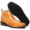 Botina masculina de cuero legítimo: súper cómoda y resistente, directo de fábrica.