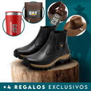 Kit de Bota Masculina Adventure de Cuero Legítimo y Suela Antideslizante +4 REGALOS: Billetera, Sombrero, Cinturón y Vaso Térmico